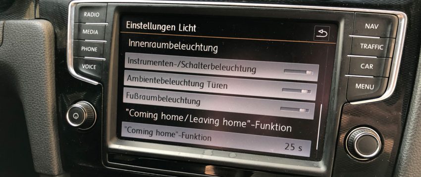 Golf 7 Coming Home Funktion