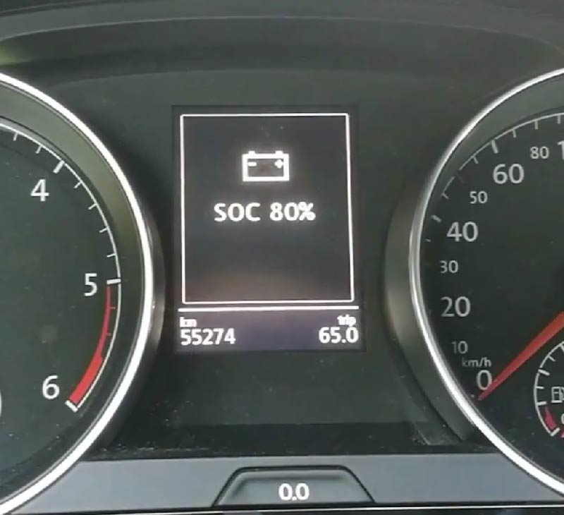 Batterieanzeige VW Golf 7