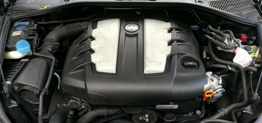 Motorraum VW Touareg TDI