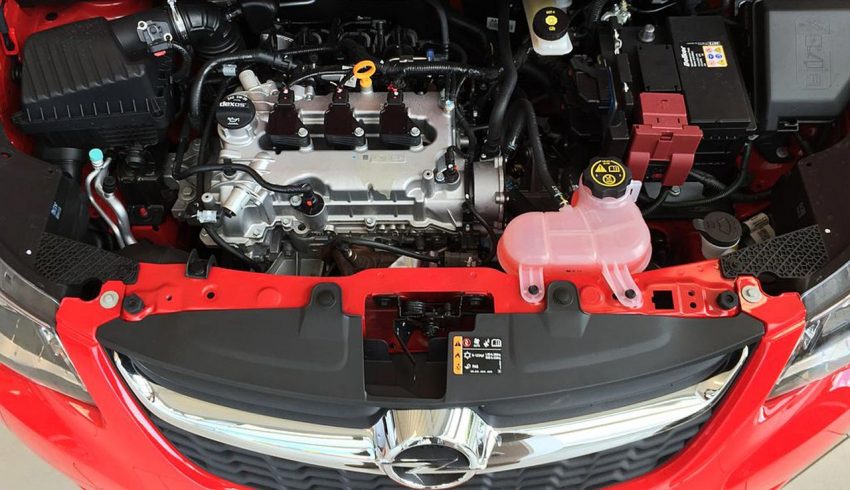 Motorraum Opel Karl