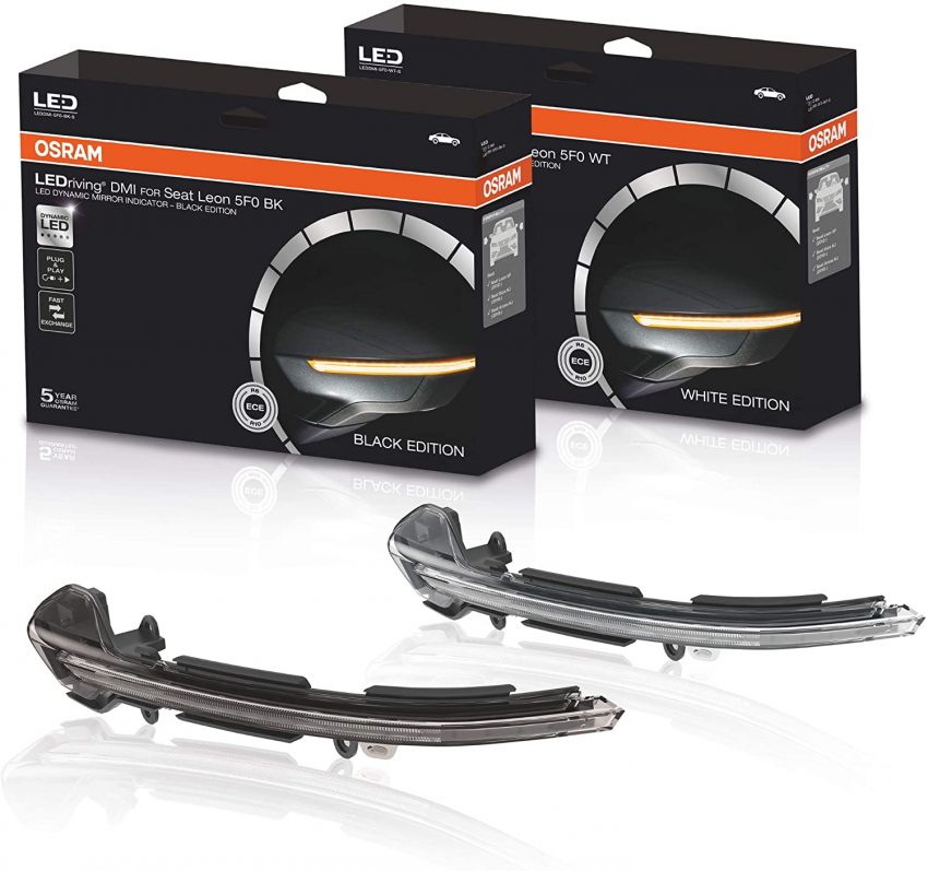 Osram LED Spiegelblinker Black Edition Seat Leon