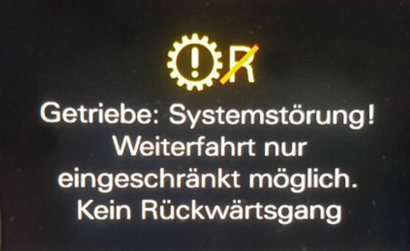 Systemstörung Getriebe Audi S