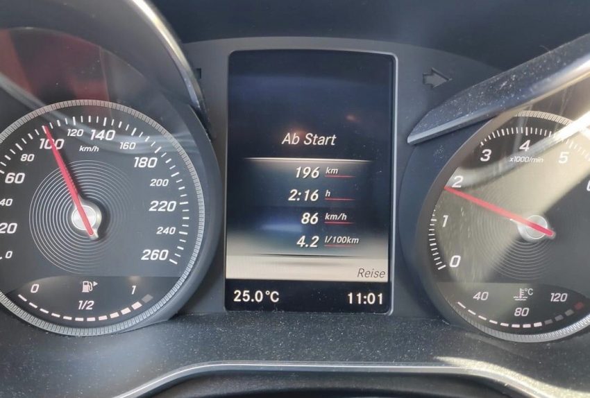 Km/h Anzeige Tacho Mercedes C Klasse