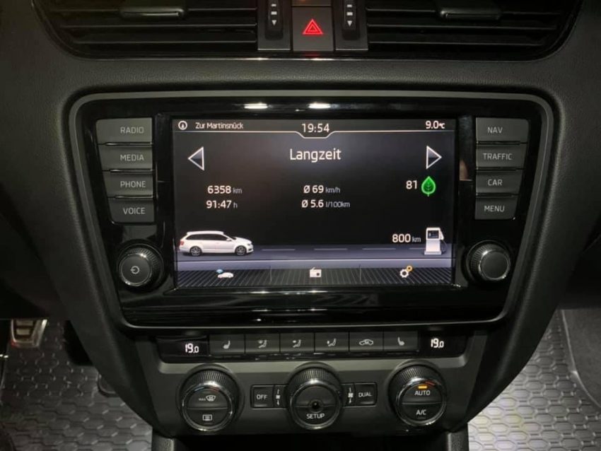 Verbrauchsanzeige Skoda Octavia