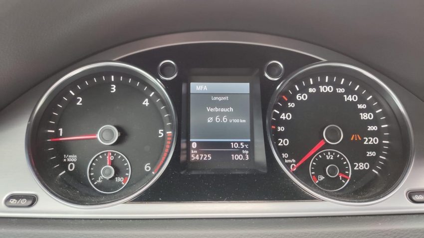 Verbrauch Anzeige VW Passat CC TDi