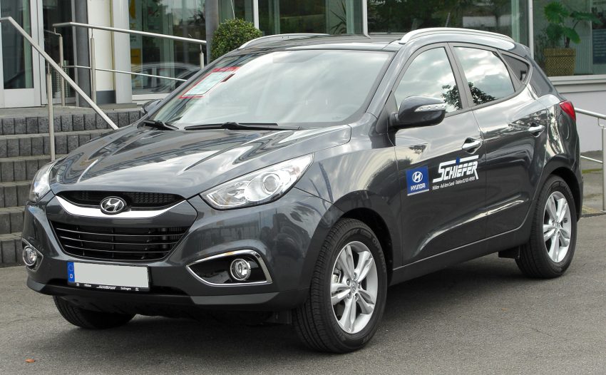 Grauer Hyundai_ix35 Frontansicht