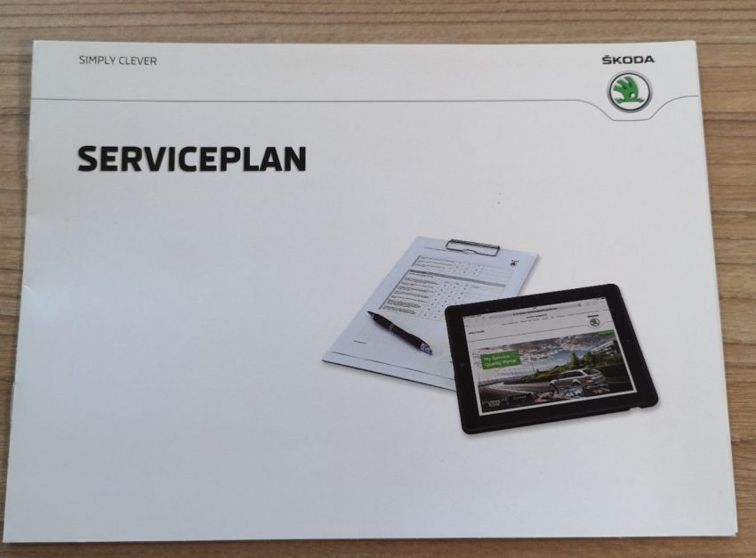 Serviceplan eines Skoda Fahrzeugs