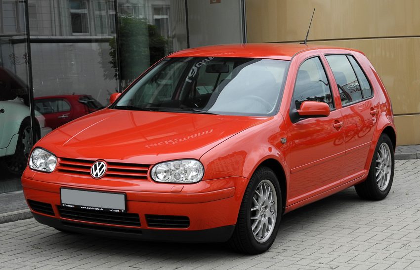 VW Golf IV GTI orange, Frontansicht