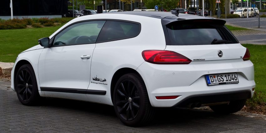 VW Scirocco 3 weiss Heckansicht