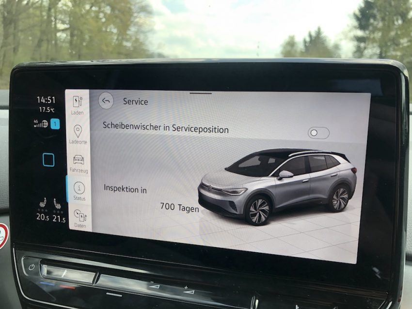 VW ID.4 Anzeige-Serviceintervall