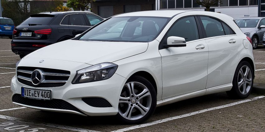 Seitenansicht der Mercedes A Klasse Typ W176