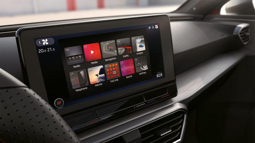 Seat Infotainment System Bildschirm