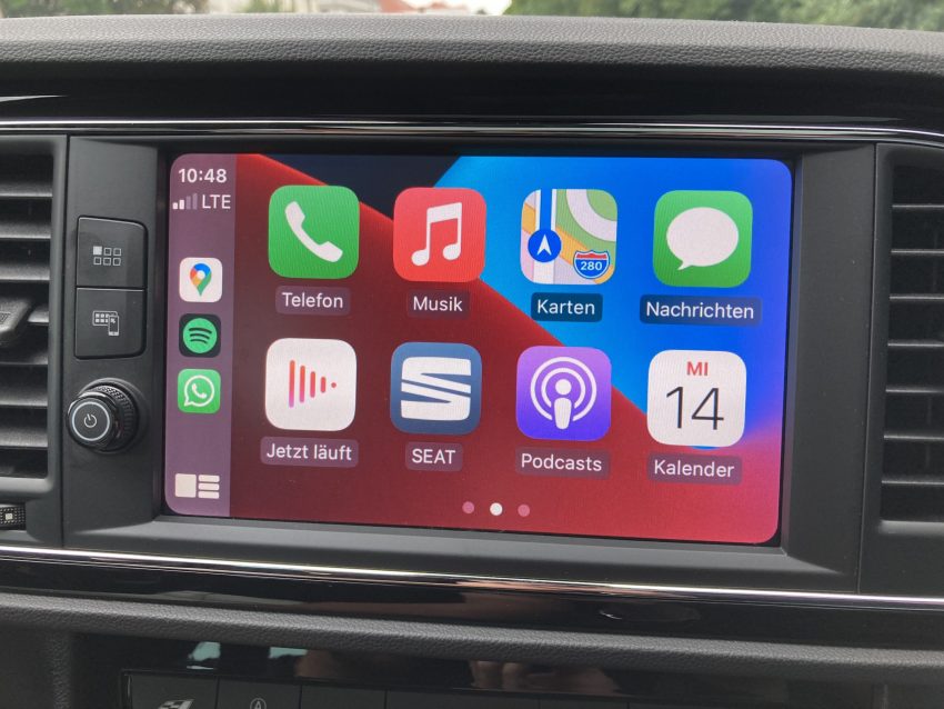 CarPlay Homemenü Seat