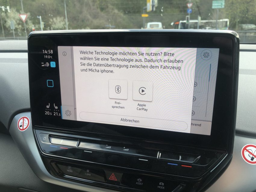 VW Display Apple Carplay verbinden