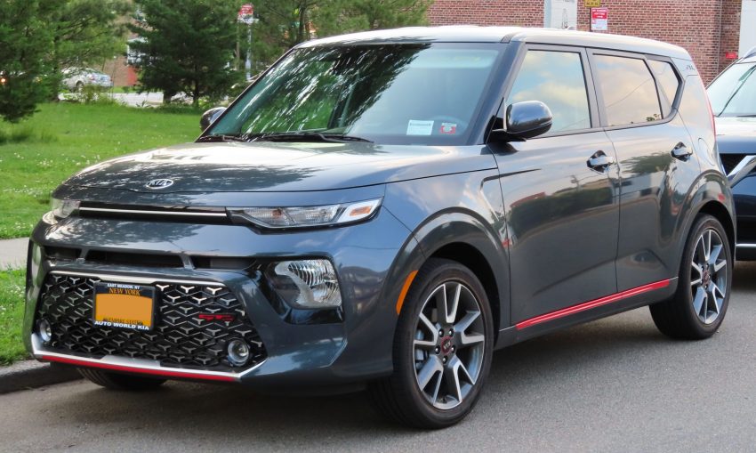 Frontansicht anthraziter Kia Soul GT-Line