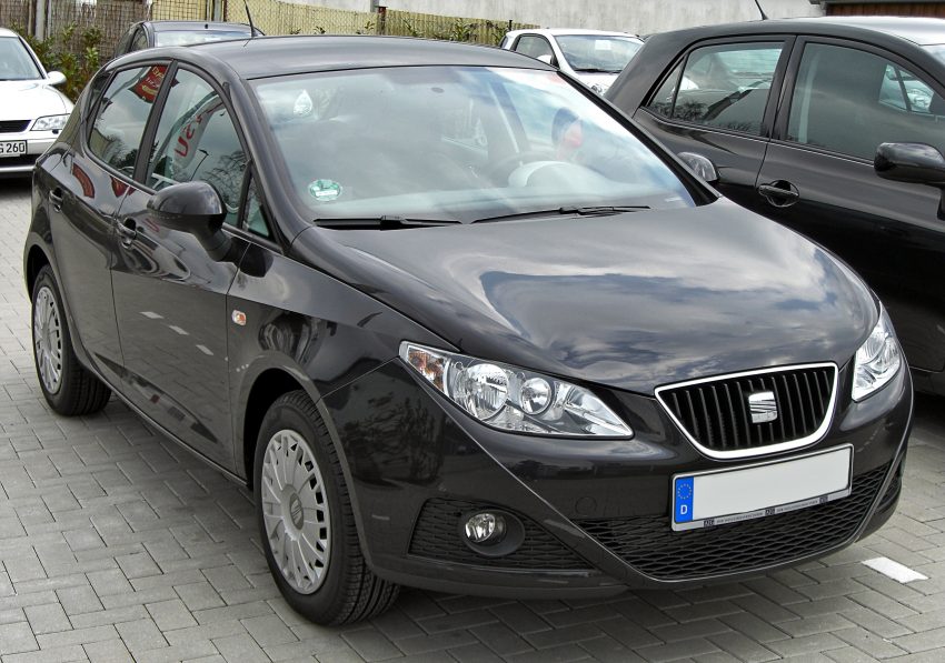 Schwarzer Seat Ibiza IV